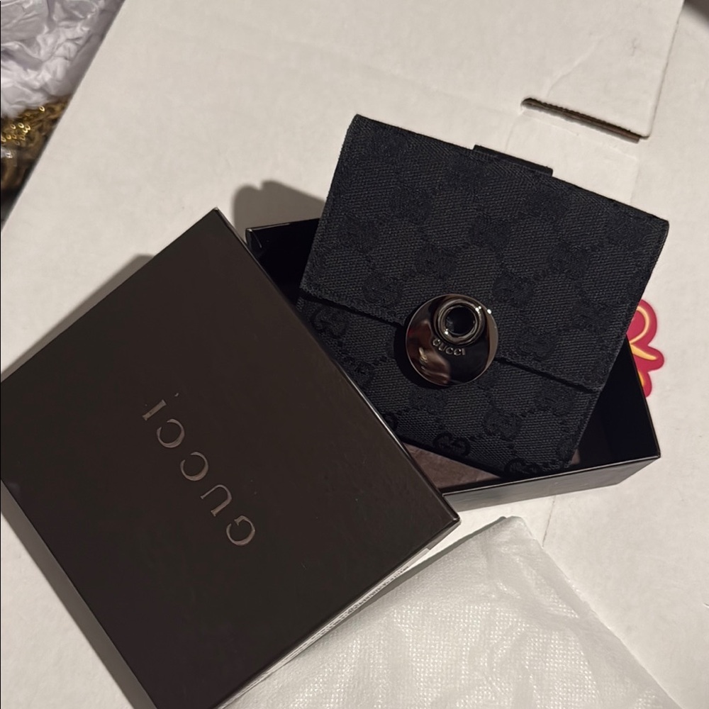 Gucci Midnight Black Monogram Wallet